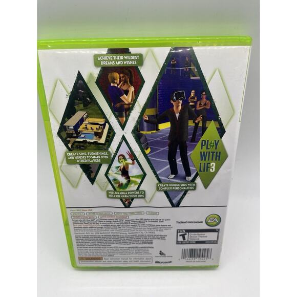 The Sims 3 (Microsoft Xbox 360, 2010) - CIB - TESTED - Picture 4 of 7